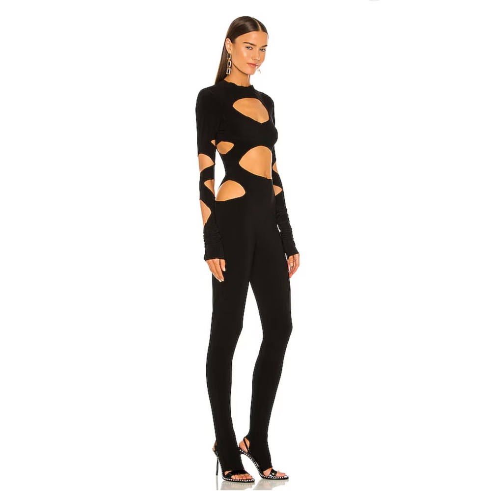 Long Sleeve Aztec Catsuit - Norma Kamali - L